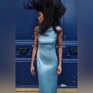 Wrinkle Effect Straight Dress